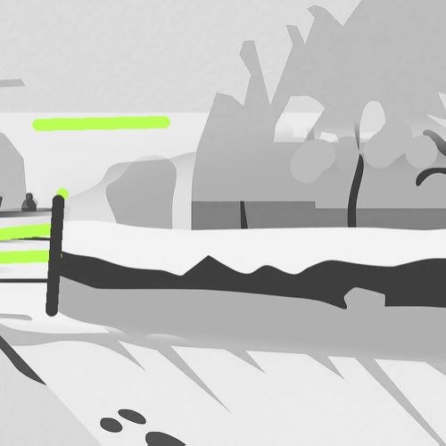 Value organization and focal point in Monet’s “The Magpie”