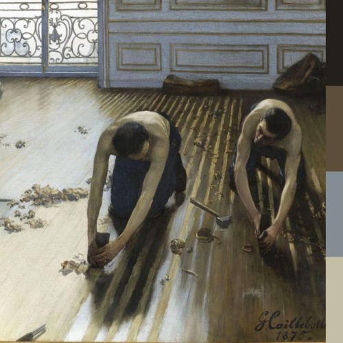 Primary tonalities in Caillebotte’s “The Floor Scrapers”