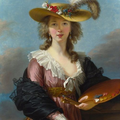 Have a faithful reproduction of Self-Portrait with Straw Hat by Élisabeth Vigée Le Brun, oil on canvas