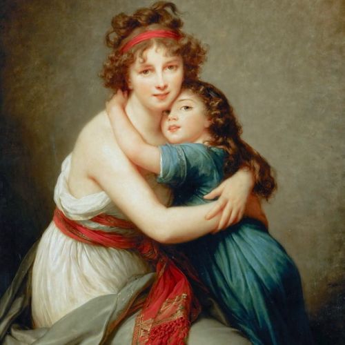 Have the oil painting Self-Portrait with Her Daughter by Élisabeth Vigée Le Brun reproduced, classic copy
