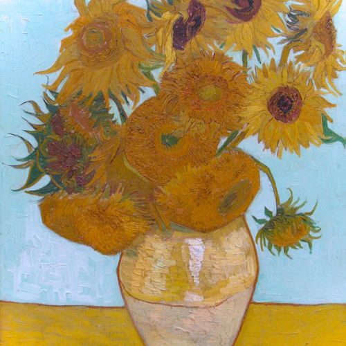 Commissioned painting: copy of Vase with Twelve Sunflowers by Vincent van Gogh, faithful reproduction