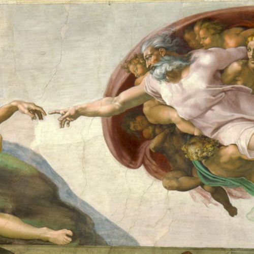 Main color nuances in Michelangelo’s “The Creation of Adam”