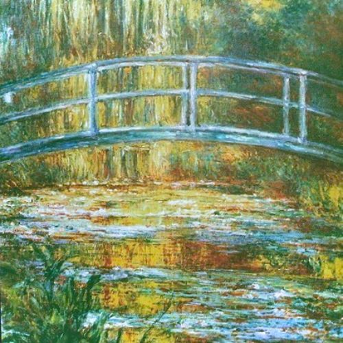 Copy of the original work: Water Lily Pond by Claude Monet, commissioned