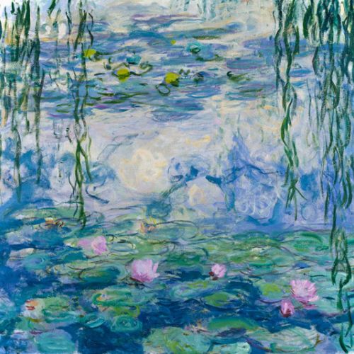 Creation of a copy of Water Lilies by Claude Monet for interior decoration