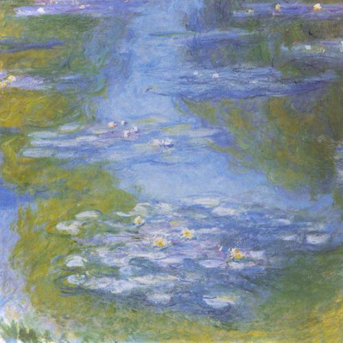 Painting after Water Lilies by Claude Monet, artistic reproduction