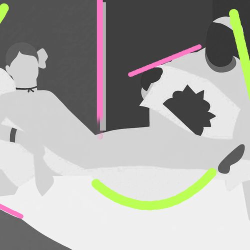 Tonal value structure in Manet’s “Olympia”