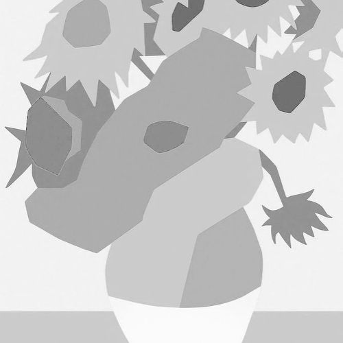 Value analysis and focal path in Van Gogh’s “Sunflowers”