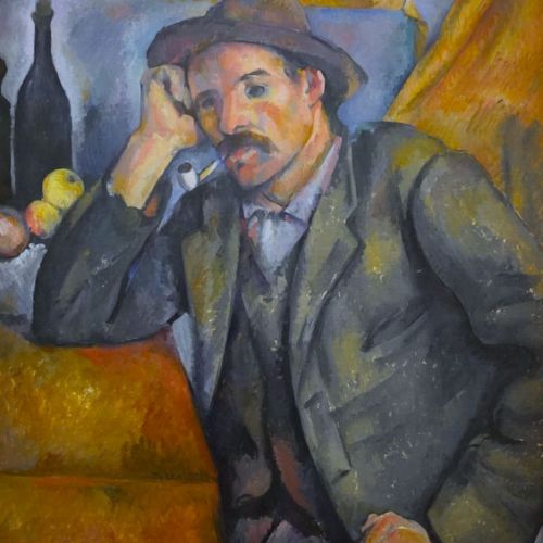 Looking for a copyist for The Smoker or Man with a Pipe by Paul Cézanne, faithful commissioned copy