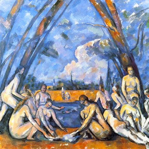 Order a faithful copy of The Big Bathers by Paul Cézanne, oil reproduction