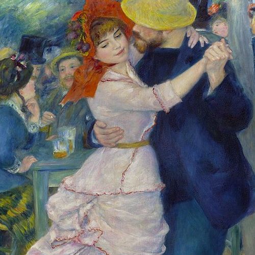 Reproduction on canvas of Dance at Bougival by Auguste Renoir, commissioned artwork