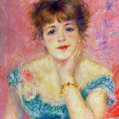 Have the painting Portrait of the Actress Jeanne Samary by Auguste Renoir reproduced, artisan painting