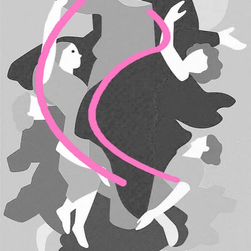 Light–dark contrasts and focal point in Poussin’s “The Assumption of the Virgin”