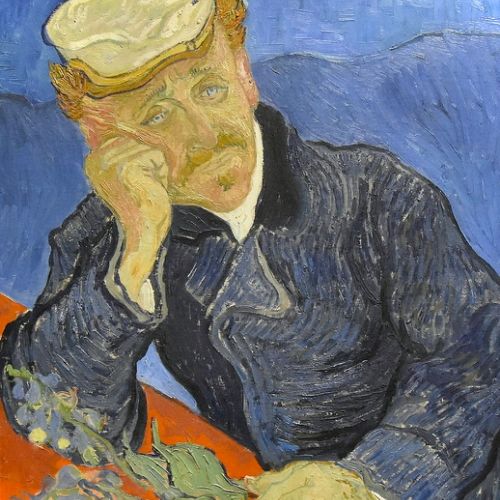 Oil reproduction of Dr. Paul Gachet by Van Gogh, artisan painting