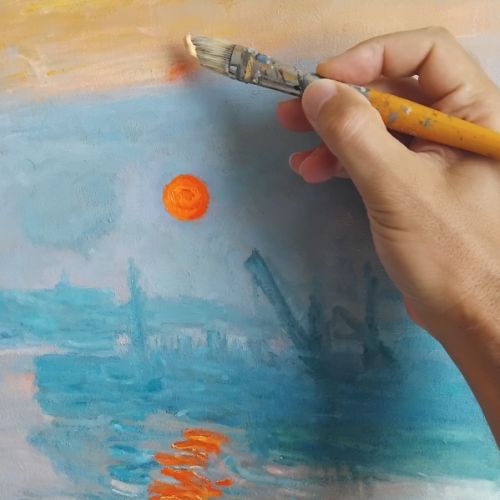 Detail of the landscape showing the texture up close