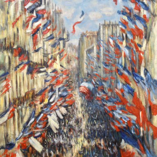 Dense and vibrant brushwork in an impressionist urban landscape