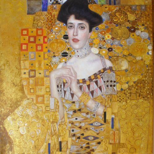 Klimt — hand-painted oil reproduction on canvas, custom size available