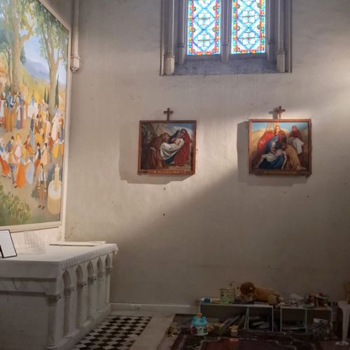 Oil reproduction installed in a church — example of an actual client commission
