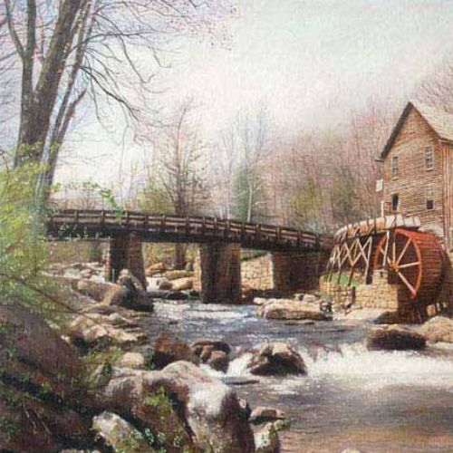 Familiar place — oil painting from photo, atmosphere preserved with subtle nuances