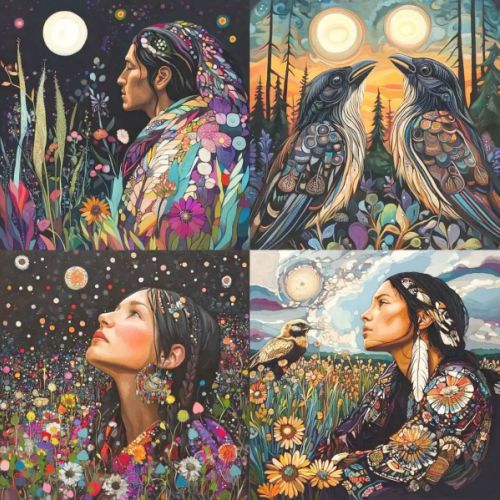 Your AI visual — character or décor turned into an oil painting on canvas