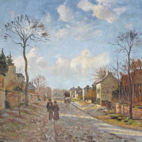 Impressionist painting with denser impasto