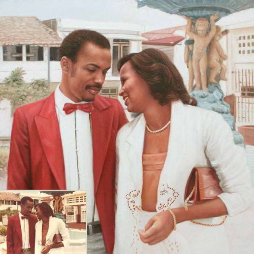 Couple portrait — oil painting from a wedding photo