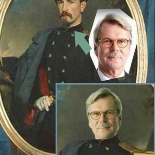 Personalized portrait — historical military costume, custom oil painting