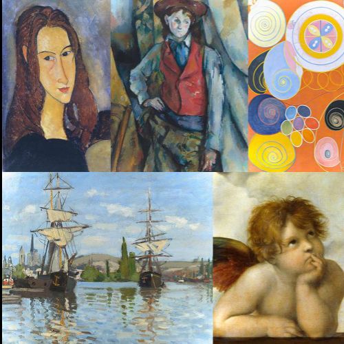 Artwork catalog: order portraits, landscapes, or personalized modern paintings