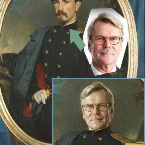 Custom portrait — historical military uniform, bespoke oil painting