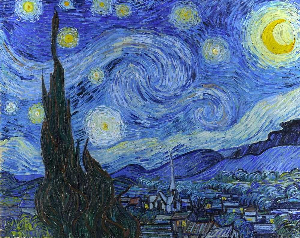 Reproduction peinte à la main de la Nuit étoilée de Vincent Van Gogh, chef-d’œuvre intemporel